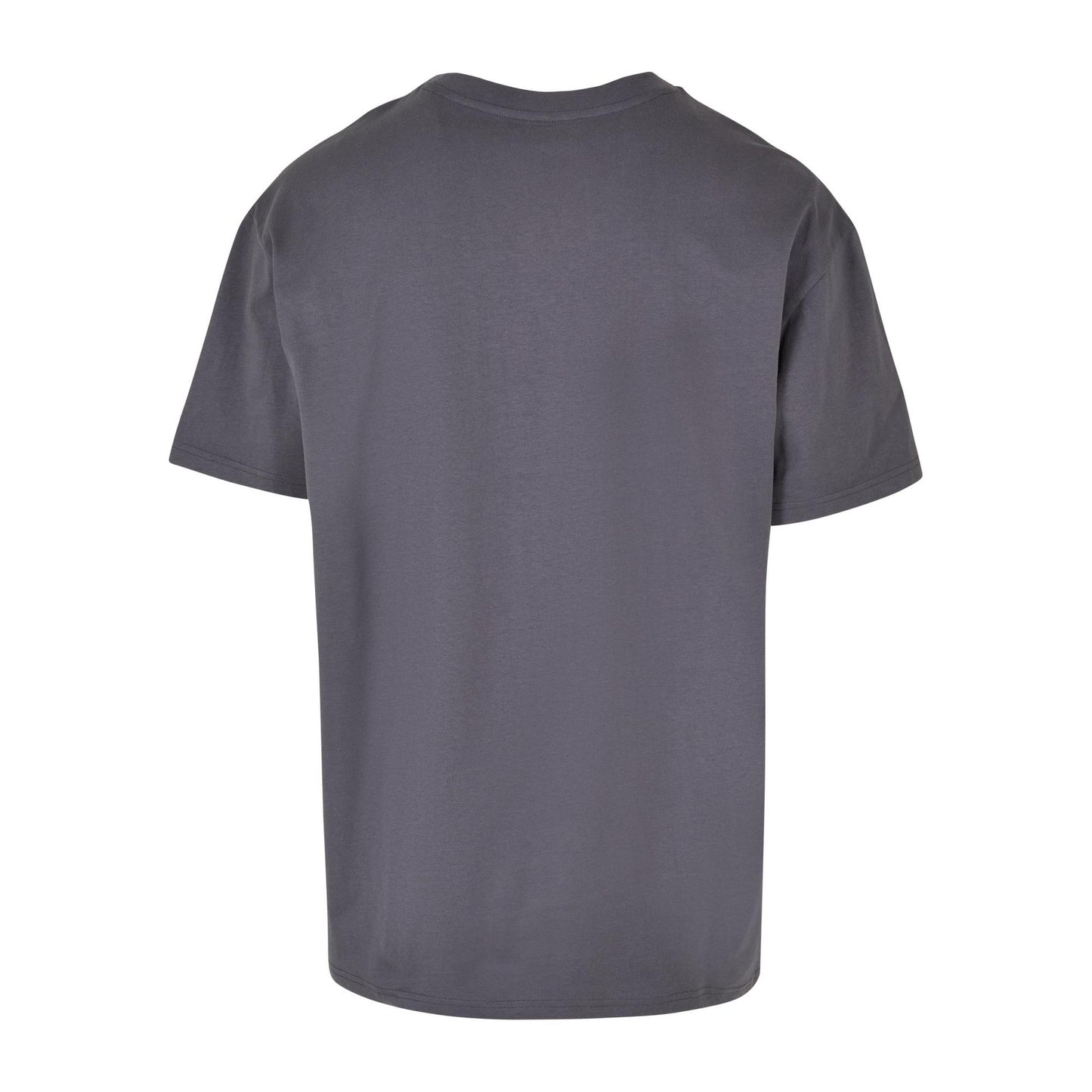 Dark Grey - Back - Build Your Brand Unisex Adult Heavyweight Oversized T-Shirt