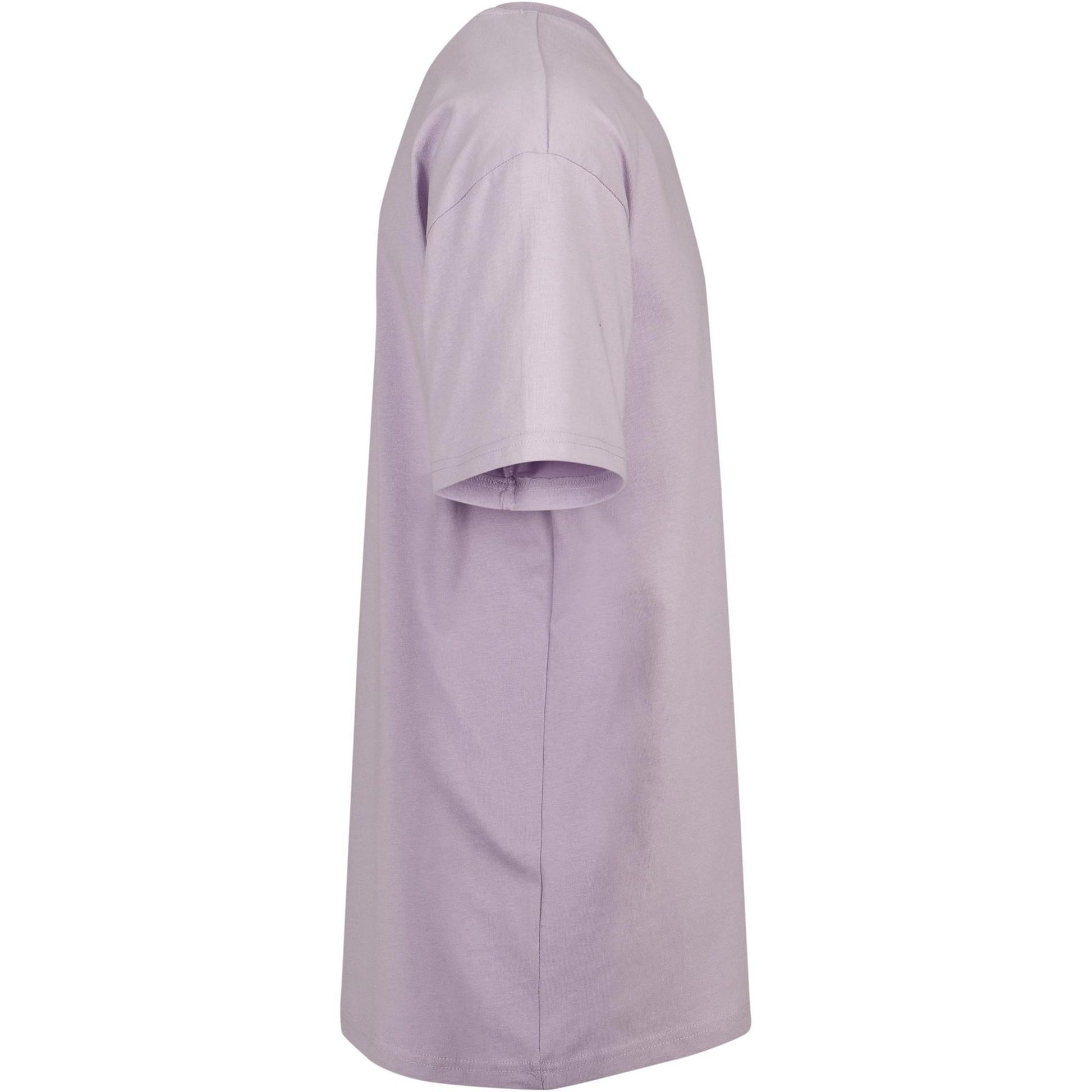 Lilac - Side - Build Your Brand Unisex Adult Heavyweight Oversized T-Shirt