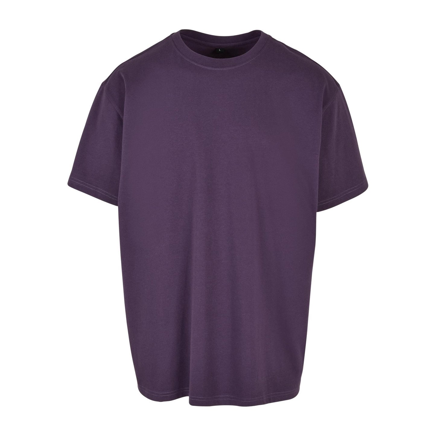Purple Night - Front - Build Your Brand Unisex Adult Heavyweight Oversized T-Shirt