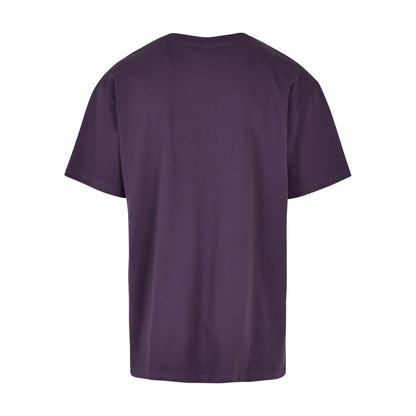 Purple Night - Back - Build Your Brand Unisex Adult Heavyweight Oversized T-Shirt