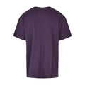 Purple Night - Back - Build Your Brand Unisex Adult Heavyweight Oversized T-Shirt