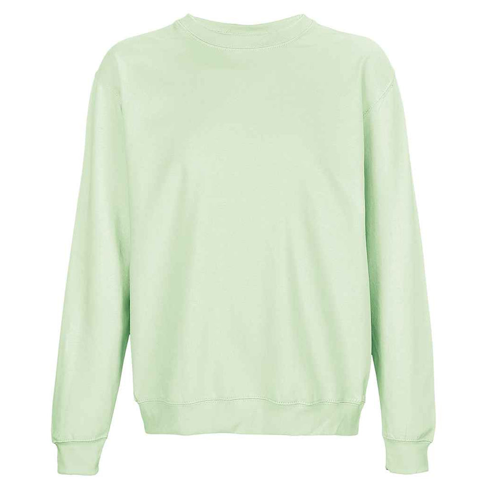 Creamy Green - Front - SOLS Unisex Adult Columbia Crew Neck Sweatshirt