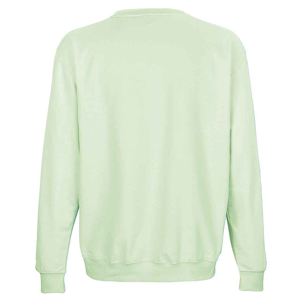 Creamy Green - Back - SOLS Unisex Adult Columbia Crew Neck Sweatshirt