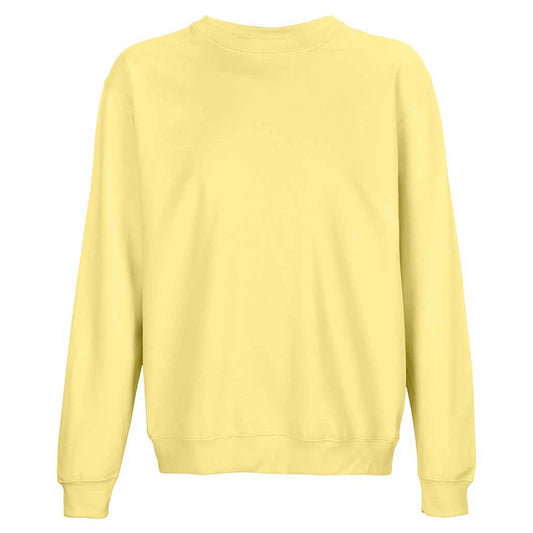 Light Yellow - Front - SOLS Unisex Adult Columbia Crew Neck Sweatshirt