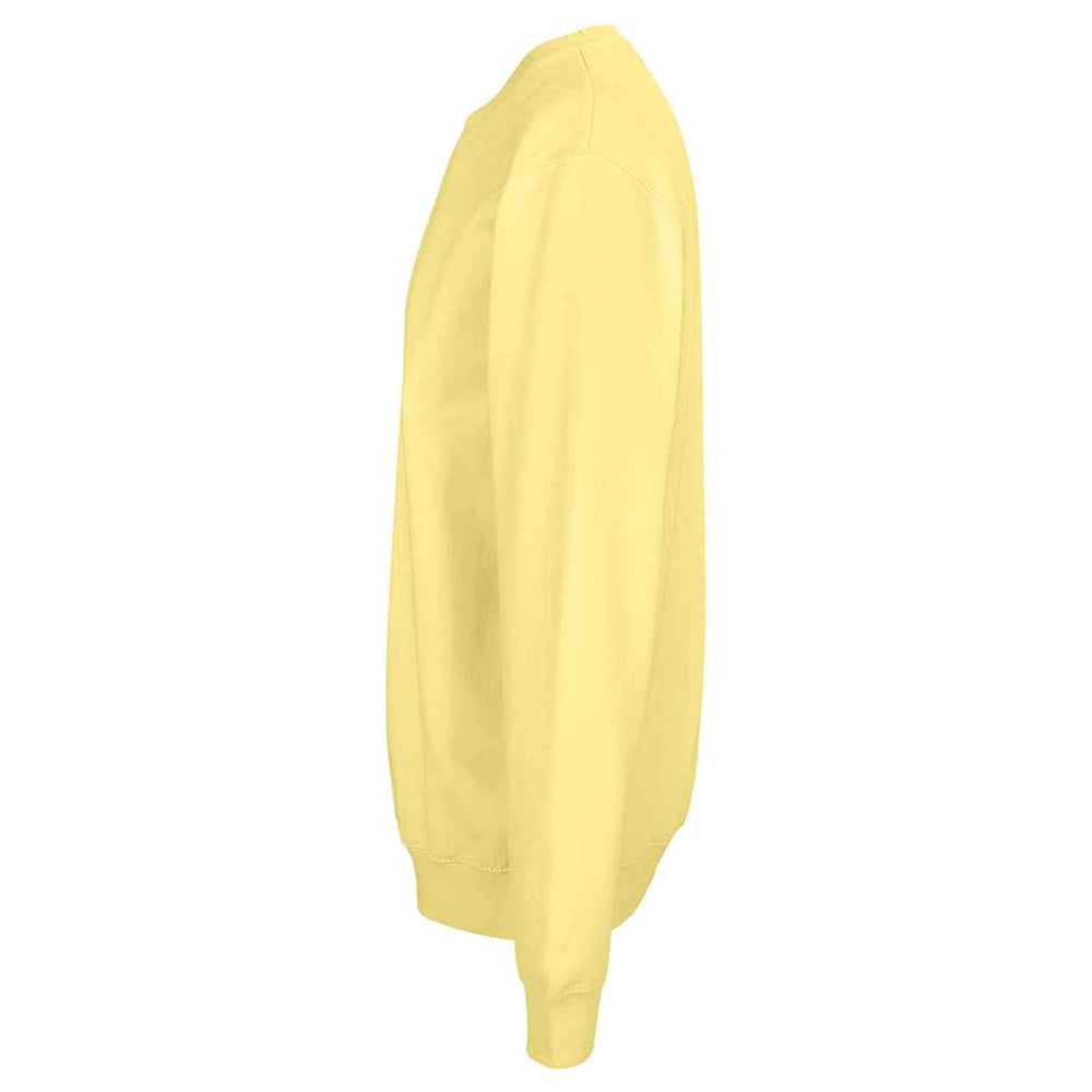 Light Yellow - Side - SOLS Unisex Adult Columbia Crew Neck Sweatshirt
