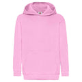Light Pink - Front - Fruit of the Loom Childrens-Kids Classic Hoodie