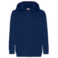 Navy - Front - Fruit of the Loom Childrens-Kids Classic Hoodie