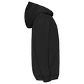 Black - Side - Fruit of the Loom Childrens-Kids Classic Hoodie