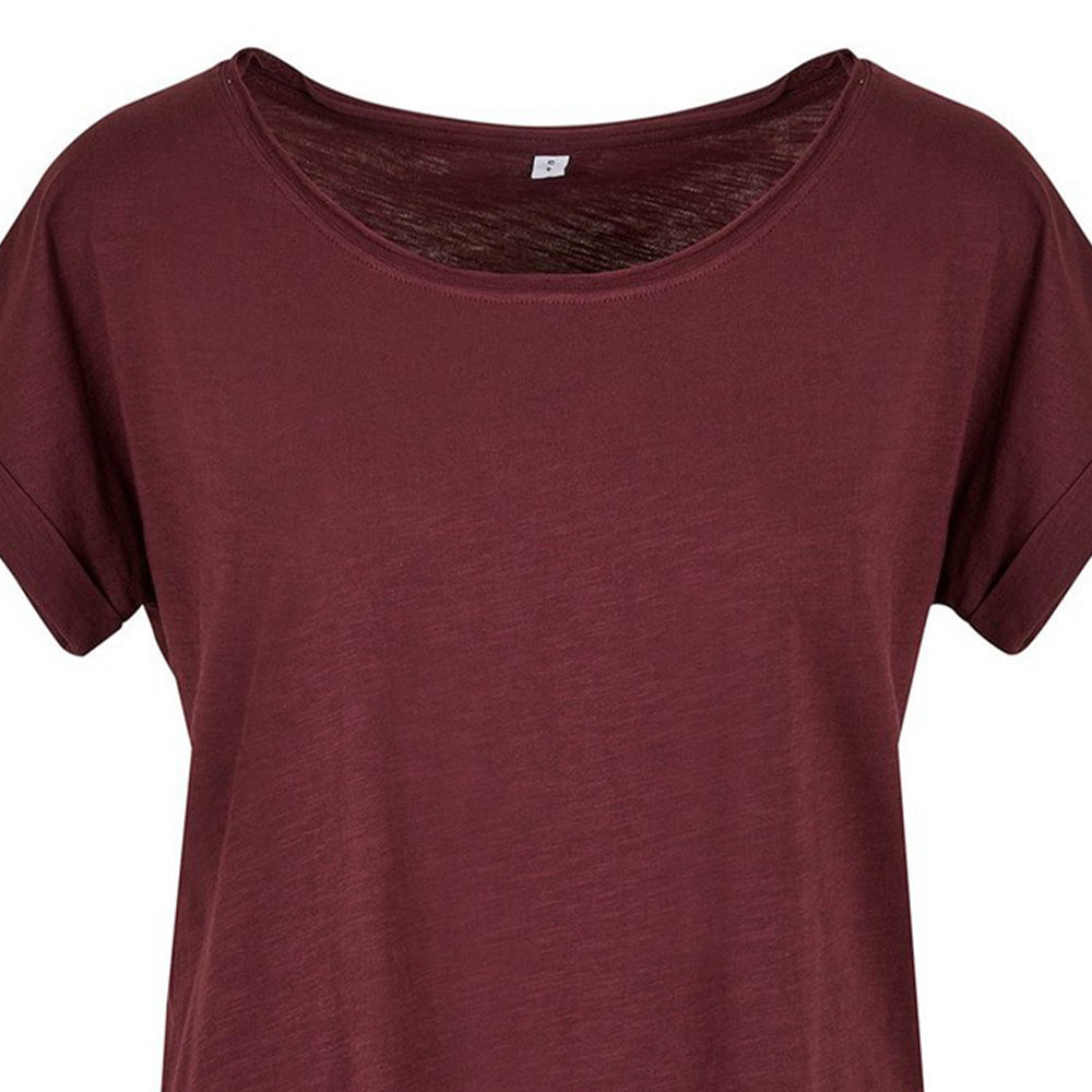 Cherry - Back - Build Your Brand Womens-Ladies Slub Long T-Shirt