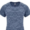 Heather Navy-Blue - Back - Roly Womens-Ladies Austin T-Shirt