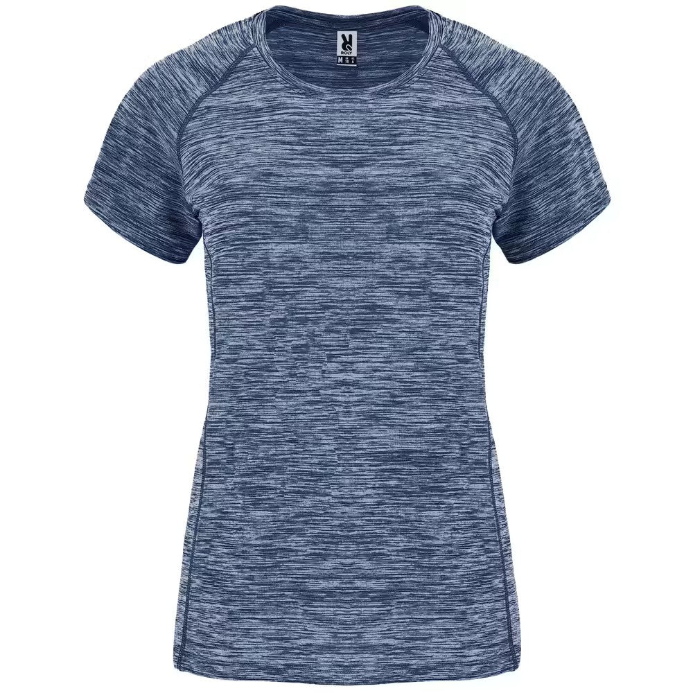 Heather Navy-Blue - Front - Roly Womens-Ladies Austin T-Shirt