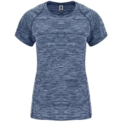 Heather Navy-Blue - Front - Roly Womens-Ladies Austin T-Shirt