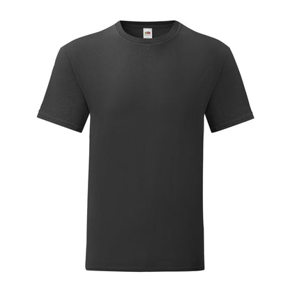 Black - Front - Fruit of the Loom Unisex Adult Iconic T-Shirt