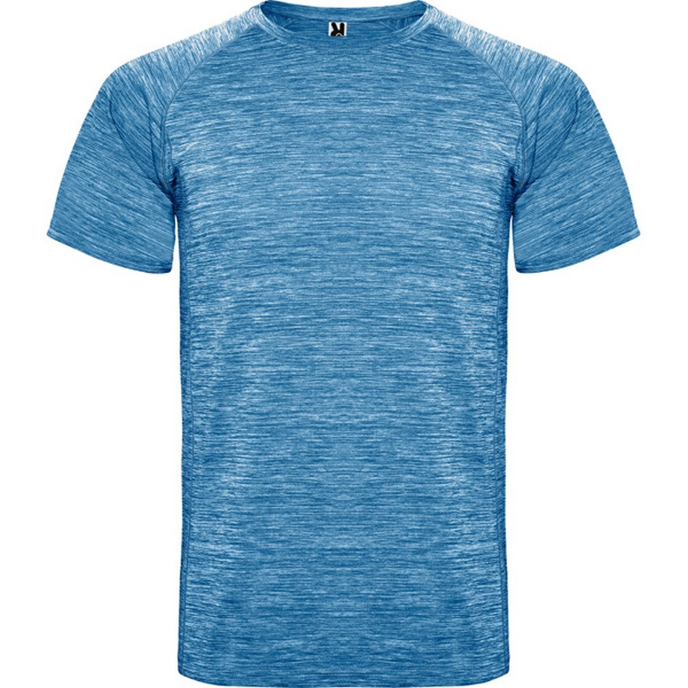 Royal Blue - Front - Roly Childrens-Kids Austin Heather Sports T-Shirt