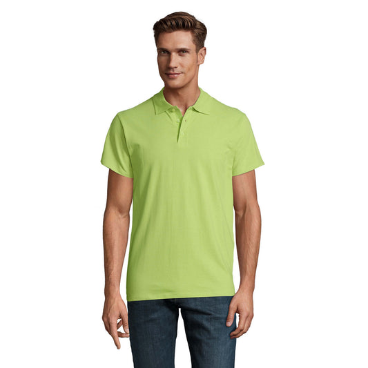 Apple Green - Front - SOLS Mens Spring II Polo Shirt