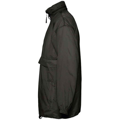 Black - Side - SOLS Unisex Adult Surf Windbreaker