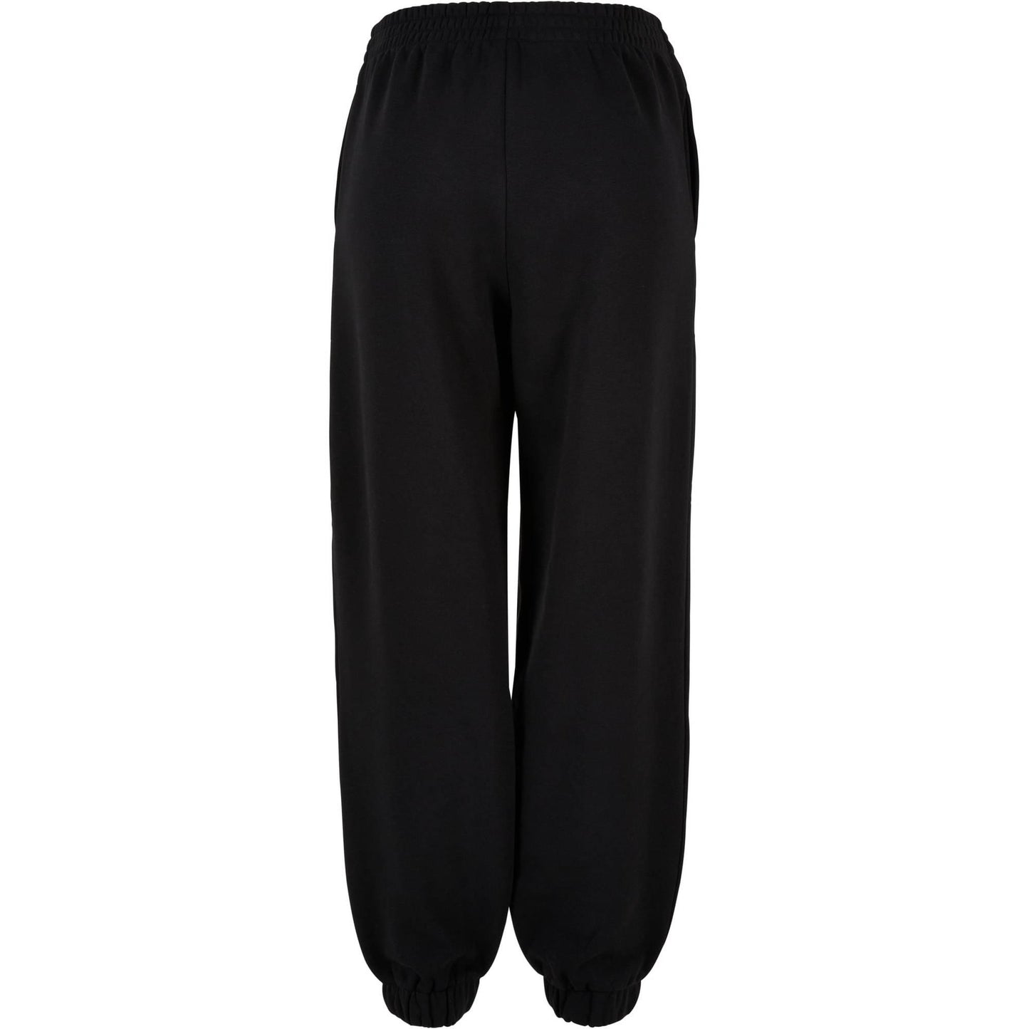 Black - Back - Build Your Brand Womens-Ladies Balloon High Waist Sweatpants
