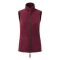 Burgundy-Brown - Front - Premier Womens-Ladies Artisan Fleece Gilet