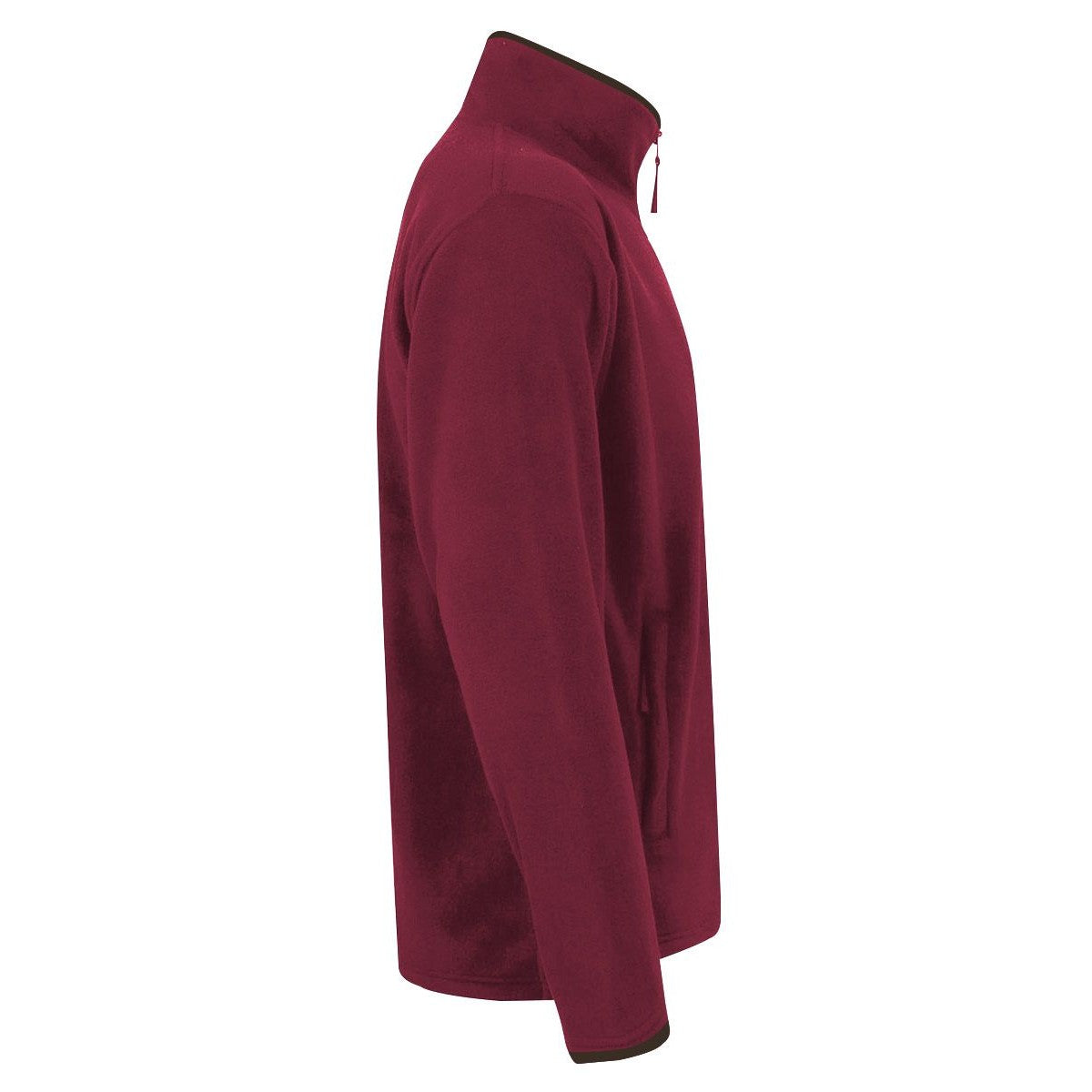 Burgundy-Brown - Side - Premier Womens-Ladies Artisan Fleece Jacket