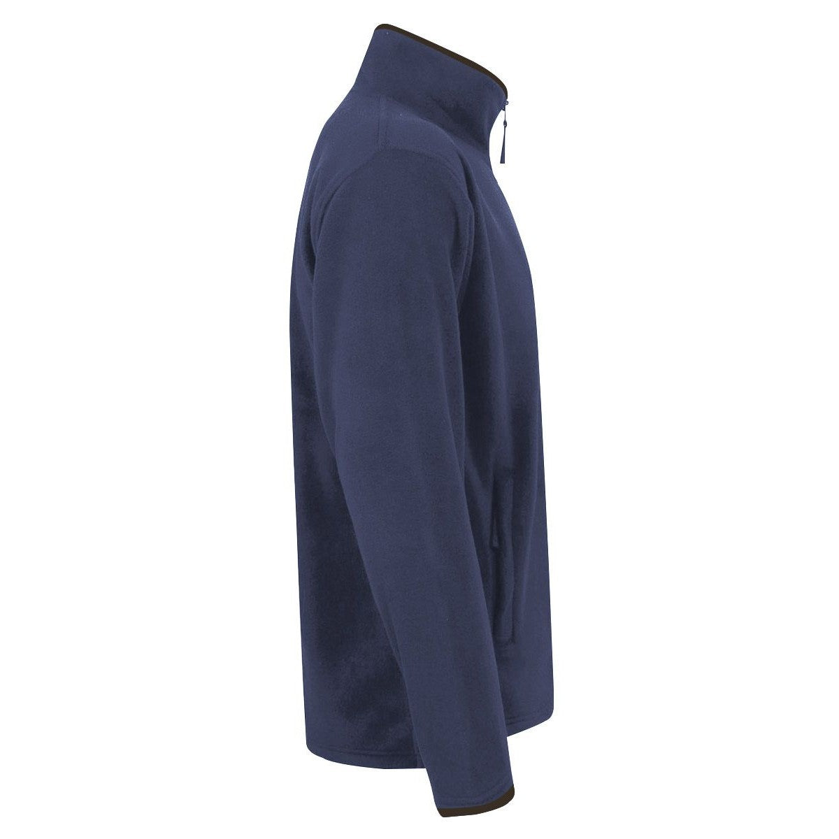 Navy-Brown - Side - Premier Womens-Ladies Artisan Fleece Jacket