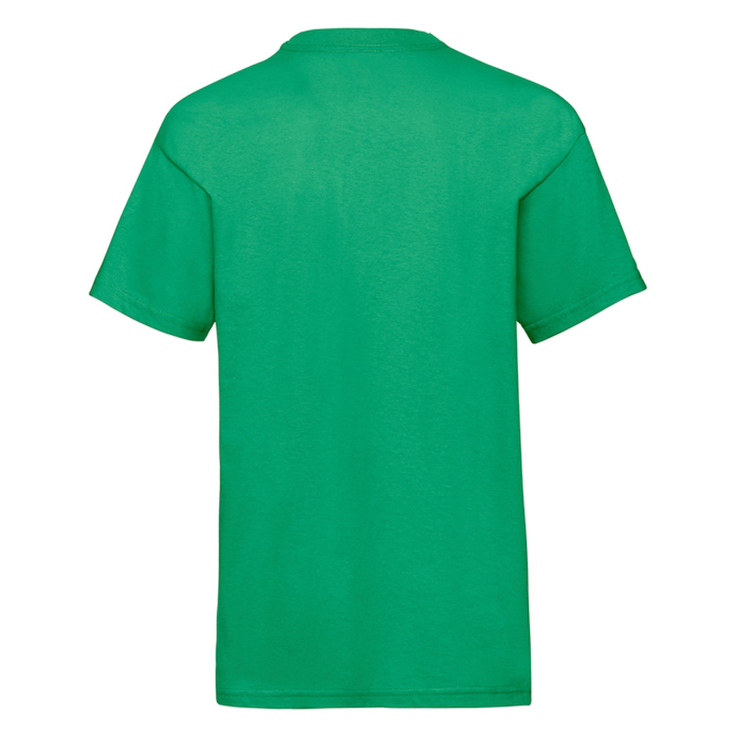 Kelly Green - Back - Fruit of the Loom Childrens-Kids Valueweight T-Shirt