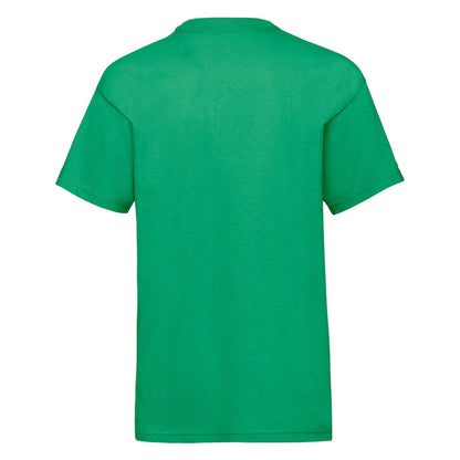 Kelly Green - Back - Fruit of the Loom Childrens-Kids Valueweight T-Shirt