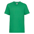 Kelly Green - Front - Fruit of the Loom Childrens-Kids Valueweight T-Shirt