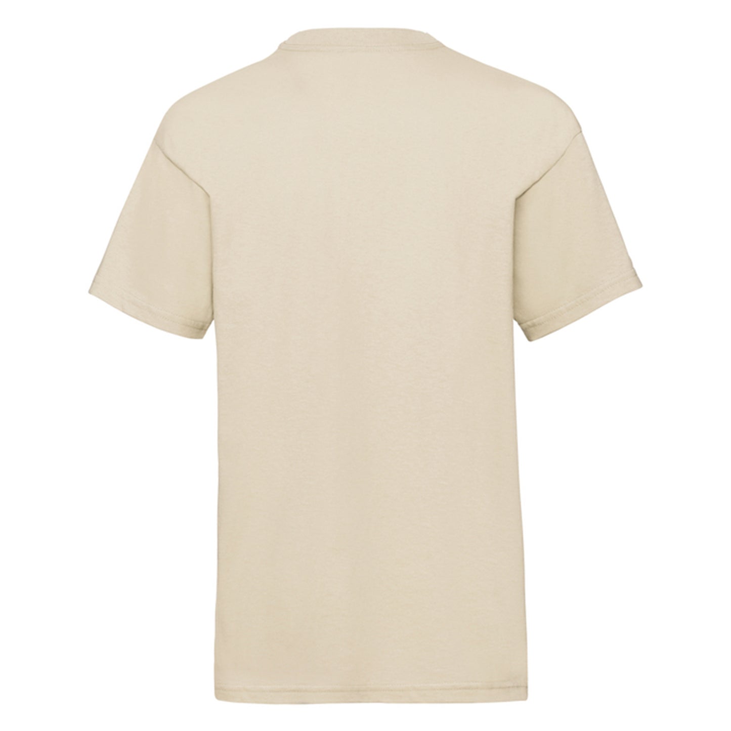 Natural - Side - Fruit of the Loom Childrens-Kids Valueweight T-Shirt