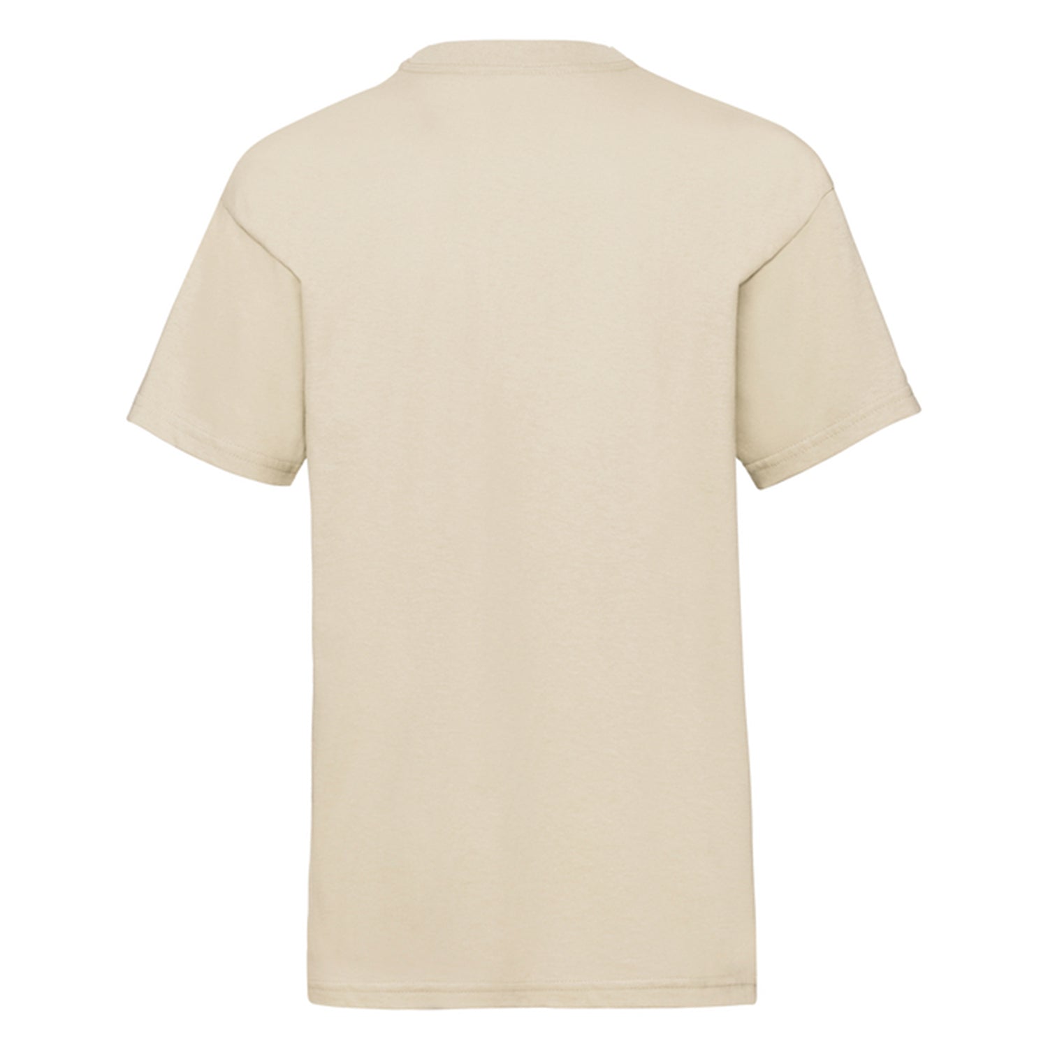 Natural - Side - Fruit of the Loom Childrens-Kids Valueweight T-Shirt