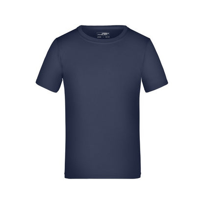 Navy - Front - James and Nicholson Childrens-Kids Active T-Shirt