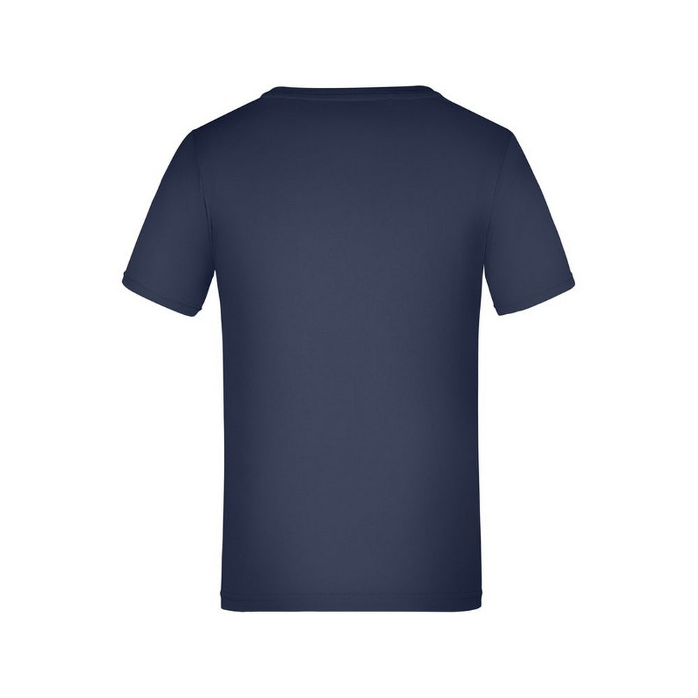 Navy - Back - James and Nicholson Childrens-Kids Active T-Shirt