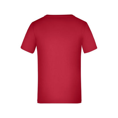 Red - Back - James and Nicholson Childrens-Kids Active T-Shirt