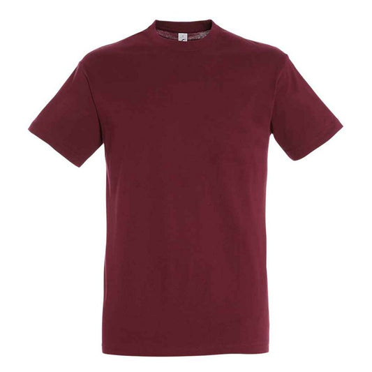 Burgundy - Front - SOLS Unisex Adult Regent T-Shirt