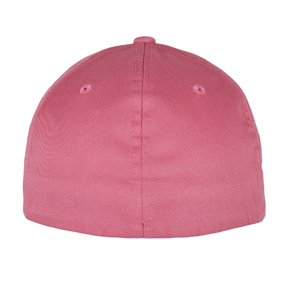 Dark Pink - Back - Flexfit Wooly Combed Cap