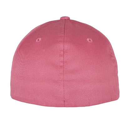 Dark Pink - Back - Flexfit Wooly Combed Cap