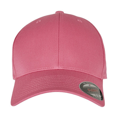 Dark Pink - Side - Flexfit Wooly Combed Cap