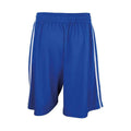 Royal Blue-White - Back - Spiro Mens Quick Dry Basketball Shorts
