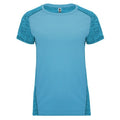Turquoise-Heather Turquoise - Front - Roly Womens-Ladies Zolder T-Shirt