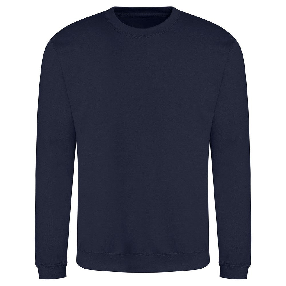 New French Navy - Front - Awdis Unisex Adult Plain Sweatshirt