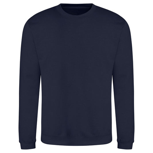 New French Navy - Front - Awdis Unisex Adult Plain Sweatshirt
