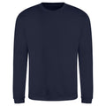 New French Navy - Front - Awdis Unisex Adult Plain Sweatshirt