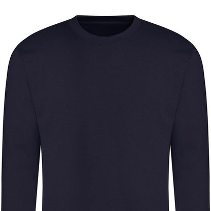 New French Navy - Back - Awdis Unisex Adult Plain Sweatshirt