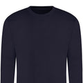 New French Navy - Back - Awdis Unisex Adult Plain Sweatshirt