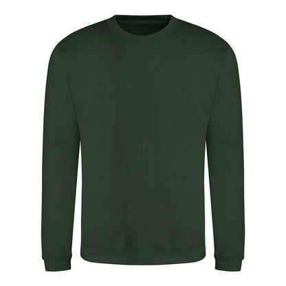 Forest Green - Front - Awdis Unisex Adult Plain Sweatshirt