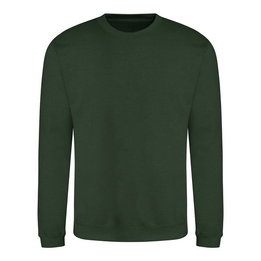 Forest Green - Front - Awdis Unisex Adult Plain Sweatshirt