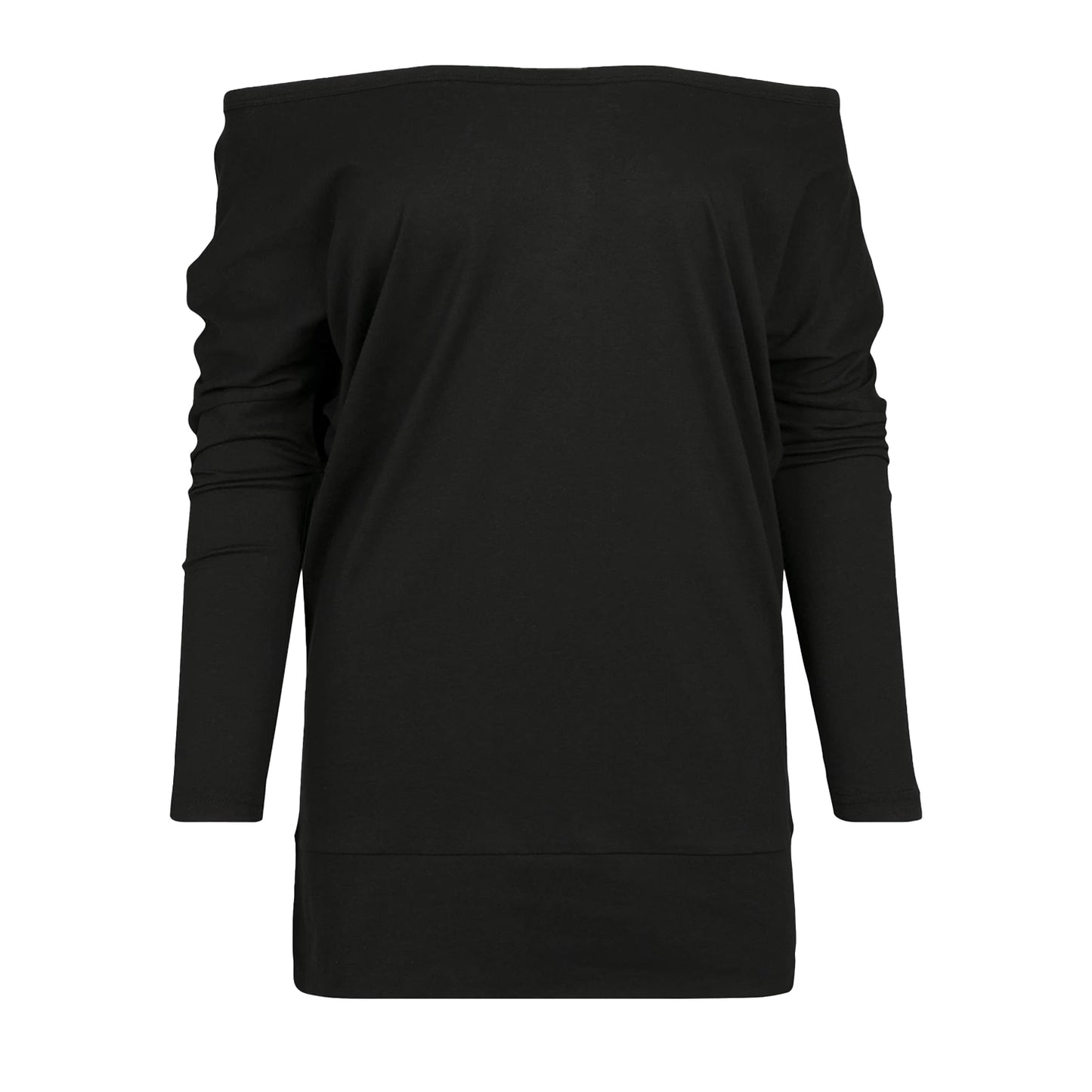 Black - Back - Build Your Brand Womens-Ladies Batwing Sleeve Top