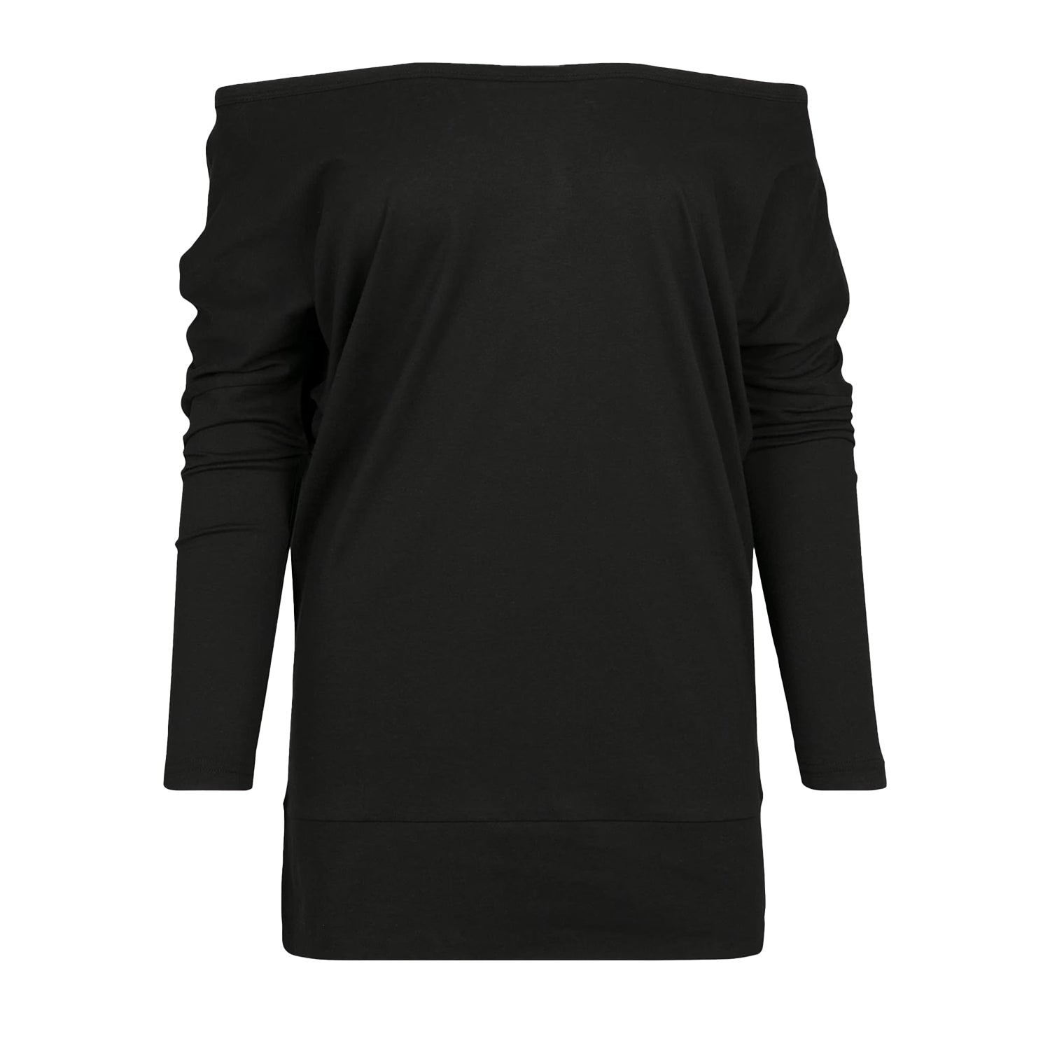 Black - Back - Build Your Brand Womens-Ladies Batwing Sleeve Top