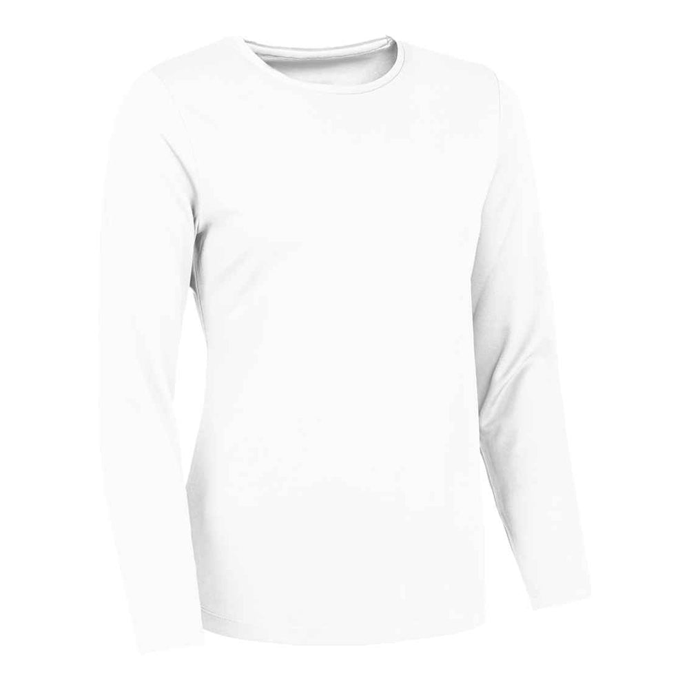 Arctic White - Back - Just Cool Womens-Ladies Plain Long-Sleeved T-Shirt