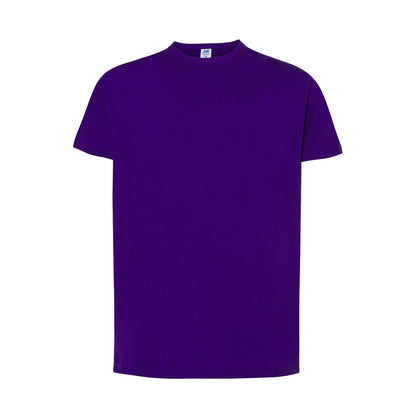 Purple - Front - JHK Mens Regular T-Shirt