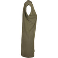 Olive - Side - Build Your Brand Womens-Ladies Extended Shoulder Casual Dress